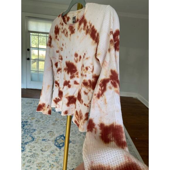 Downtown streetwear Lykke Wullf Madison tie dye long sleeve shirt 100% cotton - Picture 5 of 8
